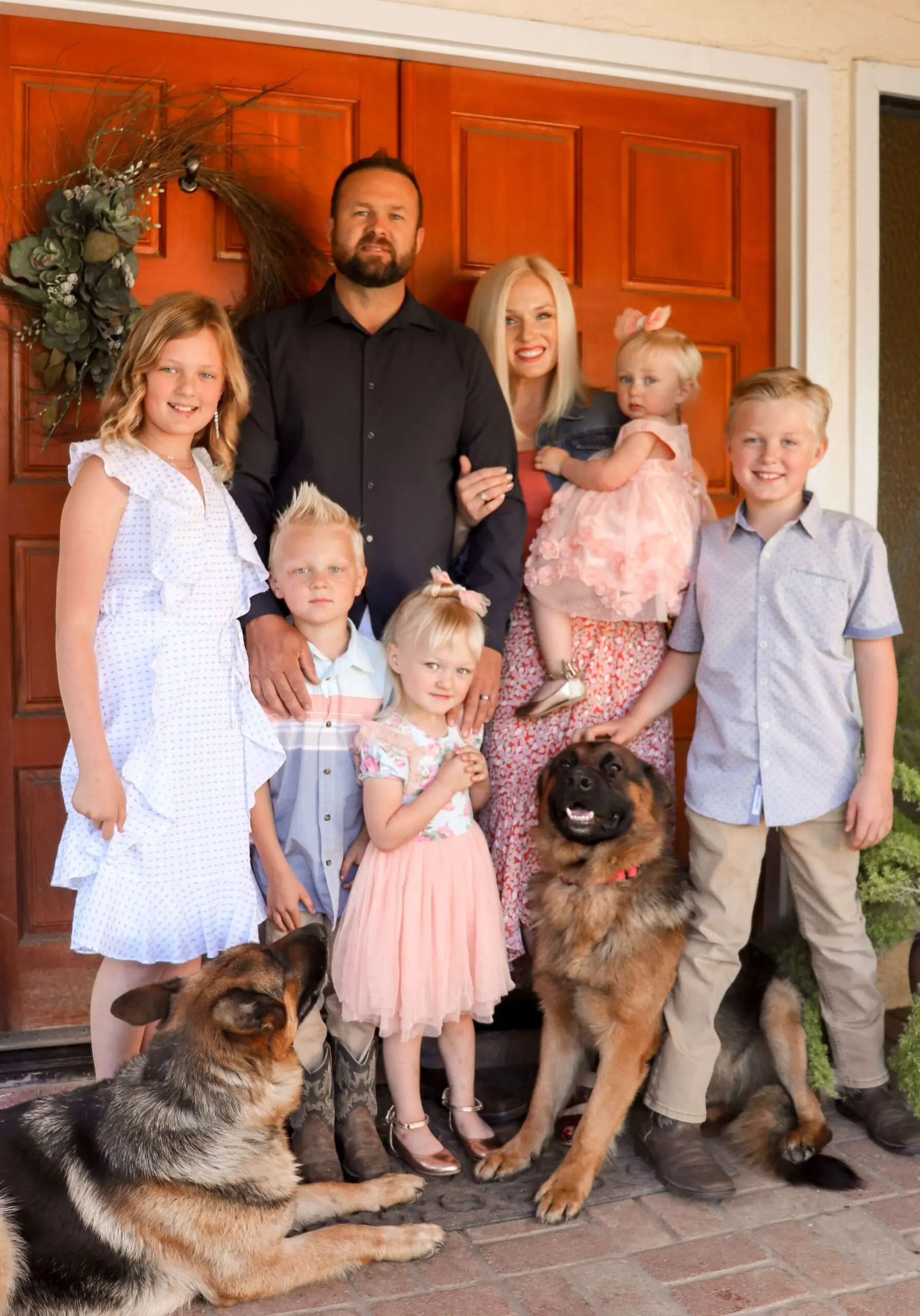 Redwood Roofing Founder Jordan Hastings with his Family in Santa Cruz